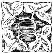 A typical piece of church foliate decoration. Not a chladni plate.